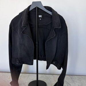 NYC Women's Dark Gray Jean Jacket